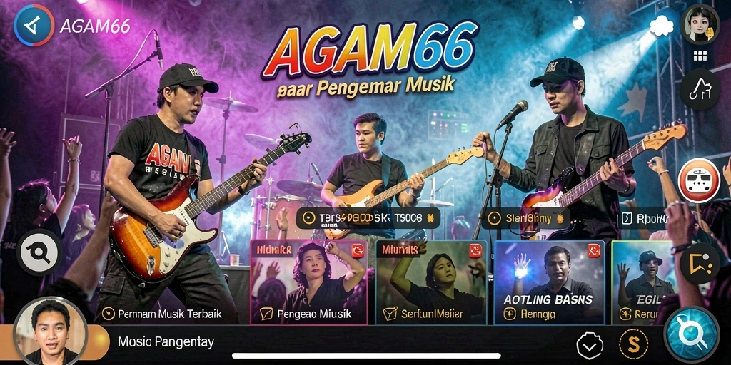 Tampilan menarik dari gameplay AGAM66 yang menyajikan musik seru.