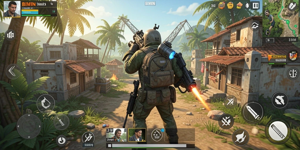 Screenshot utama BIWIN menampilkan gameplay yang menarik dalam simulasi kehidupan.