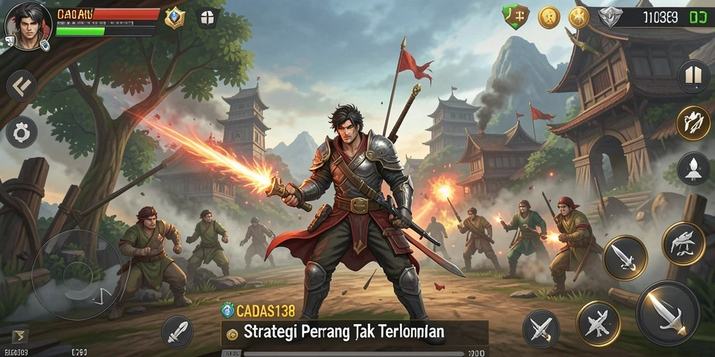 Tampilan gameplay seru dalam CADAS138 yang menguji strategi dan taktik.