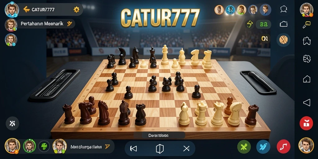 Screenshot gameplay Tower Defense CATUR777 yang menampilkan strategi seru.