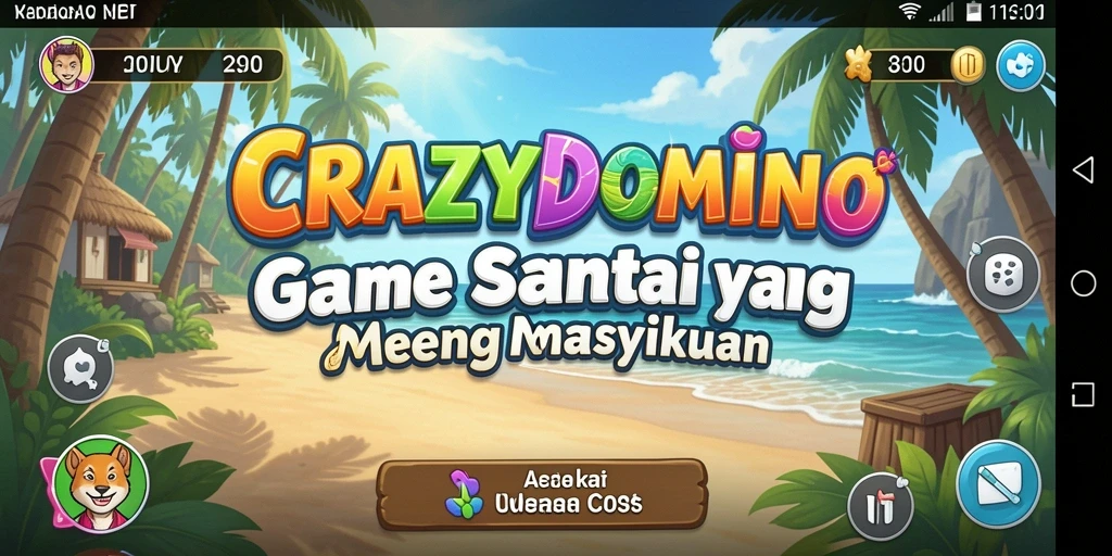 Tampilan gameplay <strong>CRAZYDOMINO</strong> yang mengasyikkan dan penuh warna.