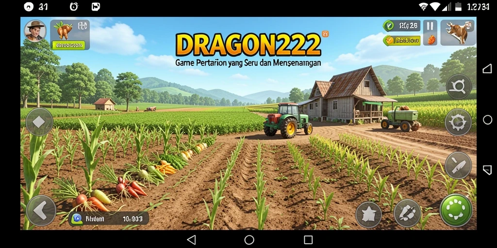 Tampilan gameplay seru di <strong>DRAGON222</strong> saat mengelola lahan pertanian.