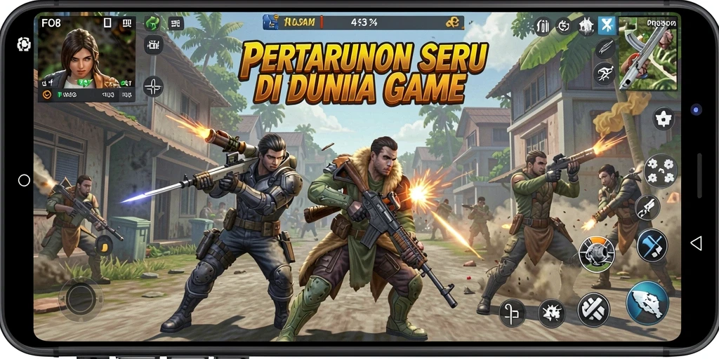 Gameplay FO8 yang menegangkan dengan pertarungan mendebarkan.