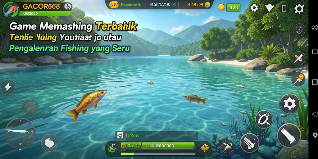 Screenshot menunjukkan gameplay epic memancing di GACOR668.