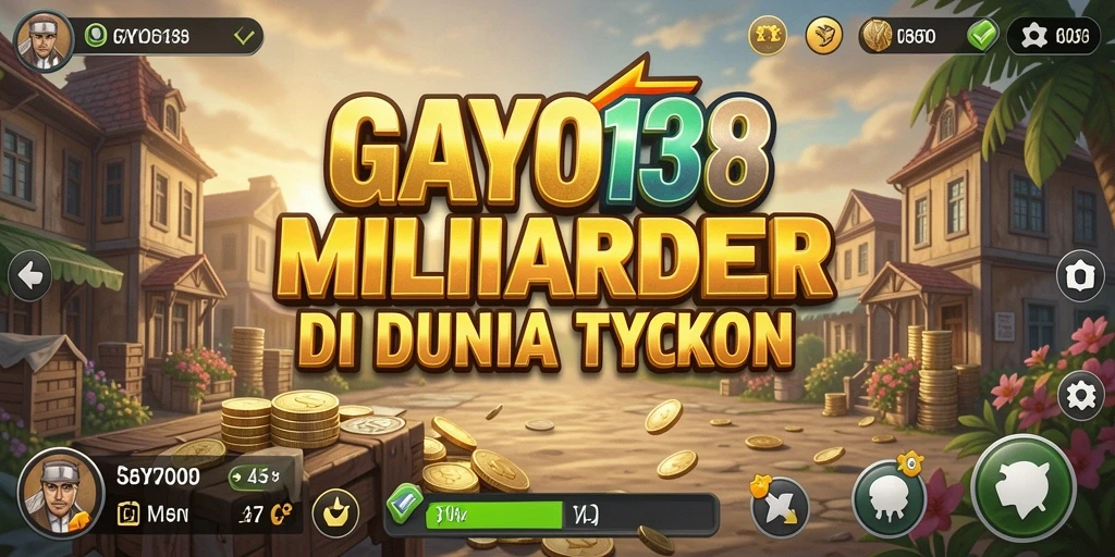 Tangkapan layar menunjukkan gameplay seru dari GAYO138 saat membangun bisnis.