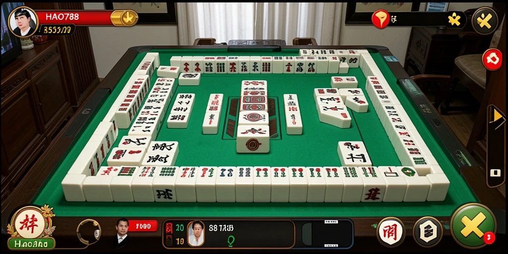 Screenshot gameplay <strong>HAO788</strong> yang menampilkan keseruan mencocokkan ubin Mahjong.