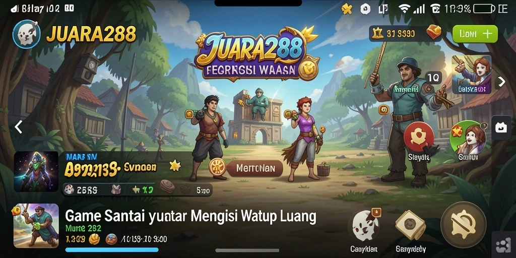 Tampilan gameplay menarik dari JUARA288 yang seru dan santai.