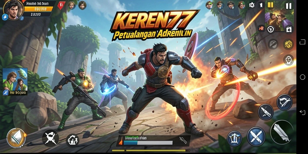 Screenshot gameplay KEREN77 menampilkan aksi mendebarkan dan grafis menawan.