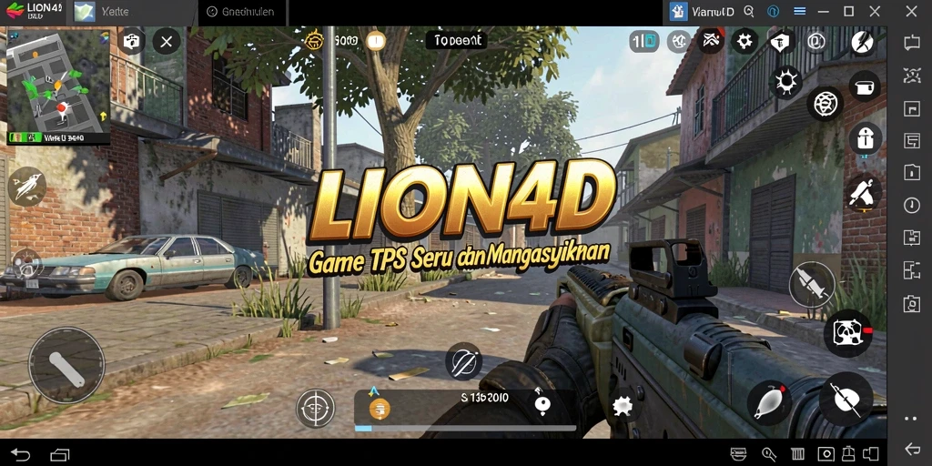 Screenshot gameplay LION4D yang menampilkan aksi seru di medan tempur.