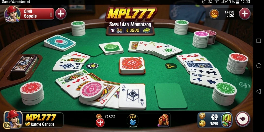 Tampilan gameplay Gaple yang seru dan interaktif di MPL777.