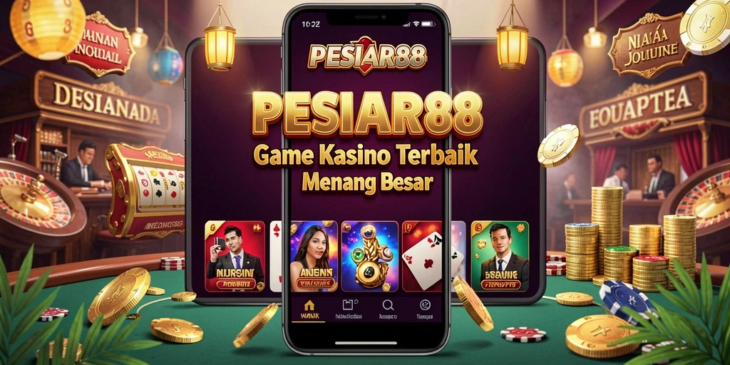 Tampilan screenshot utama PESIAR88 menampilkan gameplay Kasino yang menarik.