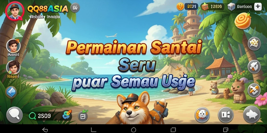 Tampilan gameplay QQ88ASIA yang seru dan penuh warna.