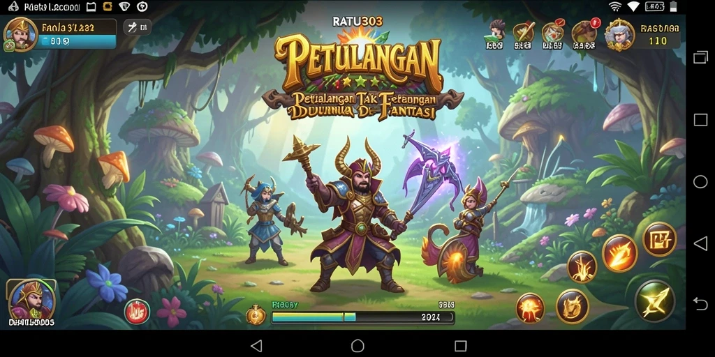 Tampilan grafik menakjubkan dalam gameplay petualangan RATU303.