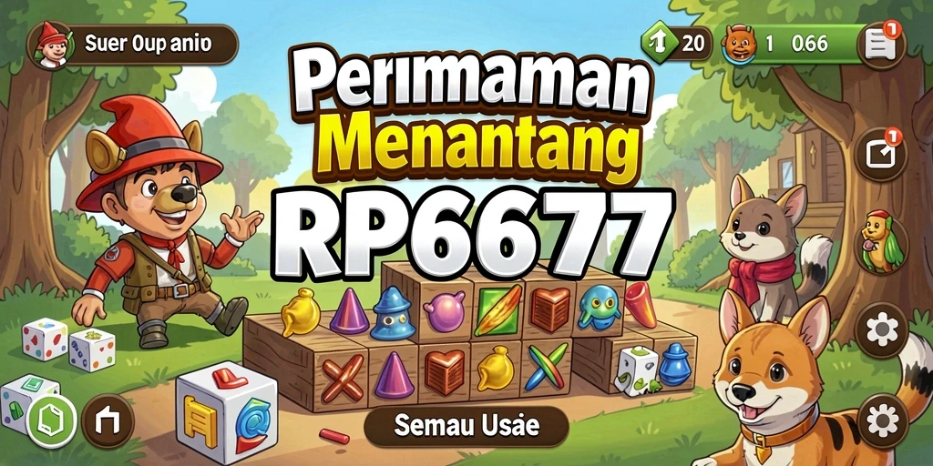 Screenshot gameplay RP6677 menampilkan teka-teki yang menantang dan grafis menarik.