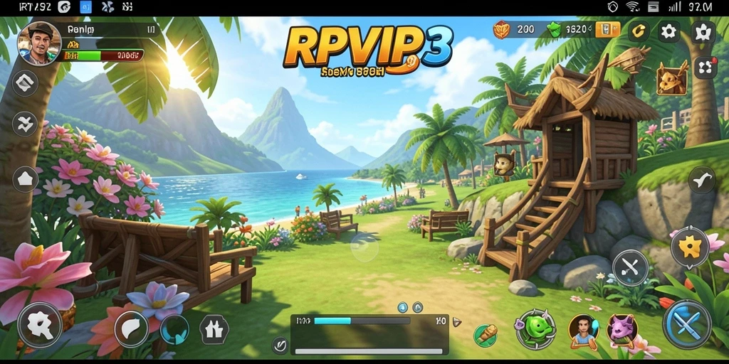 Screenshot RPVIP3 menampilkan gameplay santai yang menarik.