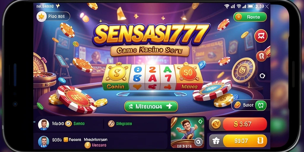 Tampilan gameplay SENSASI777 yang mendebarkan dan mengasyikkan.
