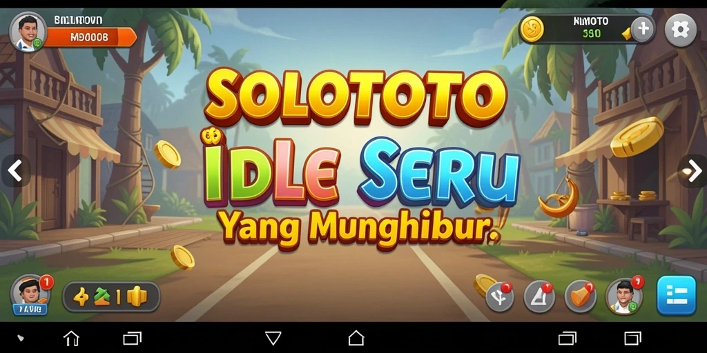 Tampilan gameplay <strong>SOLOTOTO</strong> yang menggembirakan dalam mode Idle.