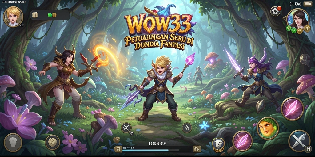 Gameplay seru dalam dunia fantastis WOW33.
